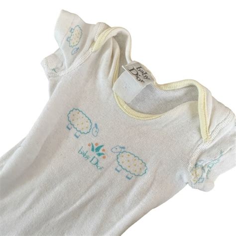 christian dior newborn clothes|vintage baby dior layette sheep.